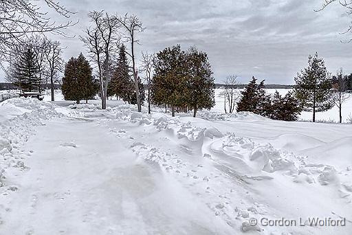 Winter Otter Lake Boat Launch_33943.jpg - Photographed near Lombardy, Ontario, Canada.